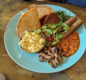 Vegan breakfast at Seeds for the Soul in Edinburgh