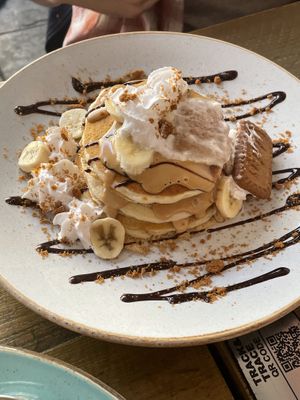 Biscoff pancakes   at Seeds for the Soul in Edinburgh
