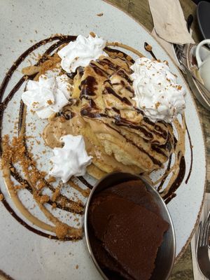 Biscoff pancakes   at Seeds for the Soul in Edinburgh