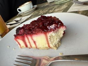 Cheesecake consistency   at Seeds for the Soul in Edinburgh