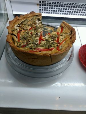 quiche at Seeds for the Soul in Edinburgh