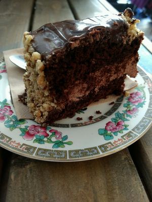 choc and walnut at Seeds for the Soul in Edinburgh