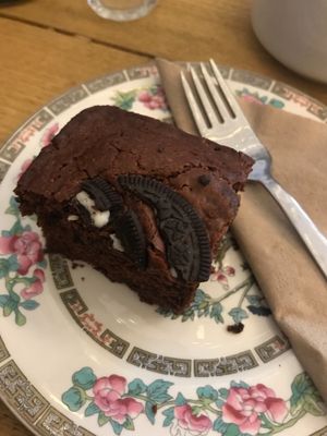 Oreo brownie at Seeds for the Soul in Edinburgh