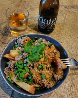 Haggis poutine at Seeds for the Soul in Edinburgh