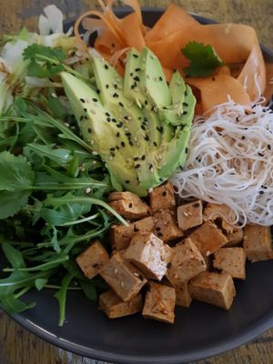 Asian bowl at Seeds for the Soul in Edinburgh