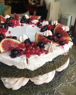 Spring Fruit Sponge  at Seeds for the Soul in Edinburgh