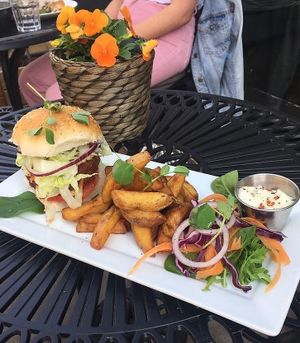 Our new Beyond Meat Burger meal  at Seeds for the Soul in Edinburgh