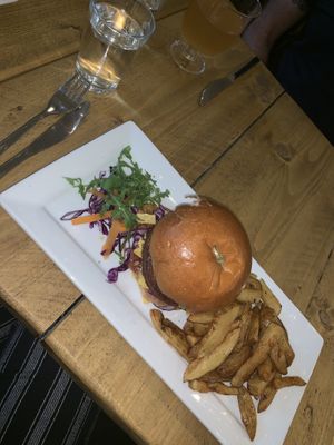 mexican burger (festival special) at Seeds for the Soul in Edinburgh