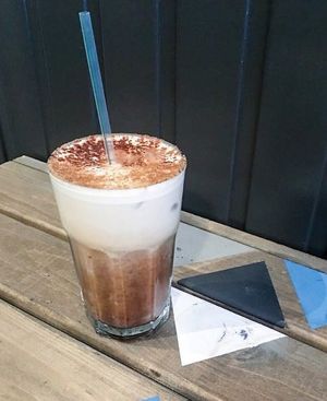 Iced mocha  at Seeds for the Soul in Edinburgh