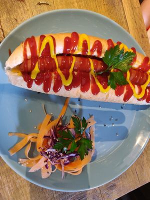 Dog at Seeds for the Soul in Edinburgh