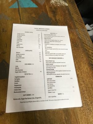 Drinks at Seeds for the Soul in Edinburgh