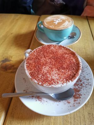 PB Hot choc & Latte at Seeds for the Soul in Edinburgh