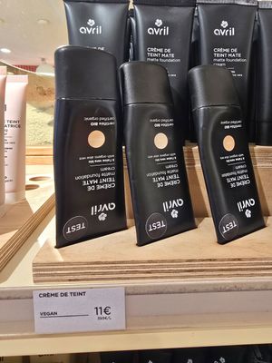 Creme de teint - vegan labelled at Avril in Rennes