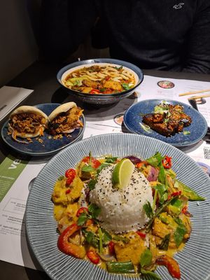 Rice dish at Wagamama in South Wirral