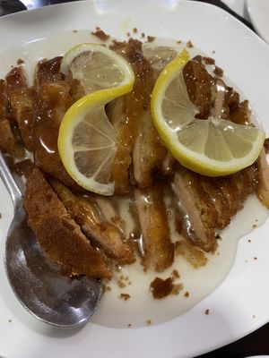 Pollo al limón veg   at Pato Beikin in Valencia