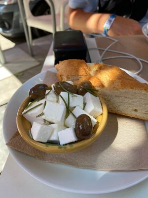 Vegan feta   at Pato Beikin in Valencia