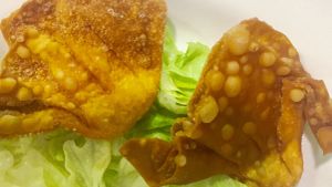 Frien wonton at Pato Beikin in Valencia