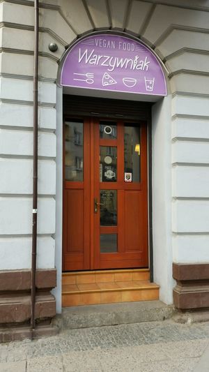Entrance at Warzywniak Trzebnicka in Wroclaw