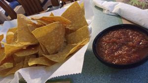Chips and salsa at Riviera Mexican Restaurant in Crystal River