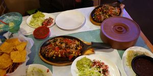 Monday night 2 veggie fajitas for $14.99 ( no cheese, no sour cream, no dairy) at Riviera Mexican Restaurant in Crystal River