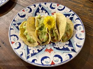 Guacamole tacos! at Casa Graviola - Leblon in Rio De Janeiro