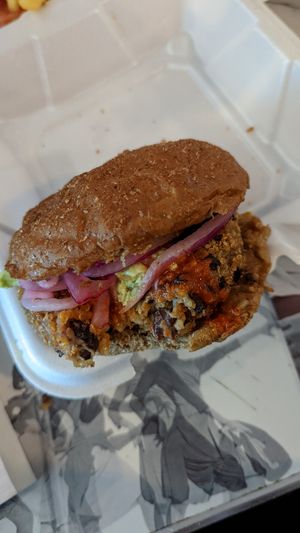 Vegan burger at DFW - Twisted Root Burger - TA in Dallas