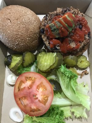 The pickles were the best part! at DFW - Twisted Root Burger - TA in Dallas