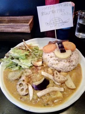 This is a vegetable curry.  It was very delicious. at Horieza in Kobe