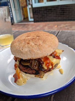 Beyond burger which was delicious at Culture Burger Joint in Nelson