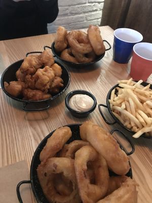 Onion Rings & Cauliflower Wings  at Culture Burger Joint in Nelson
