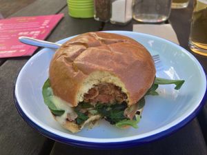 Veggie burger. at Culture Burger Joint in Nelson