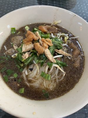vegan noodle soup  at T&I Tien Sin in Pattaya