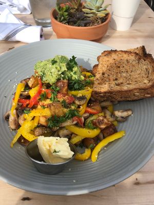 Veggie scramble  at Second Nature in San Diego
