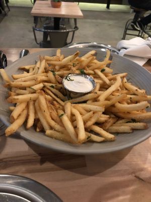 Parmesan truffle fries  at Second Nature in San Diego