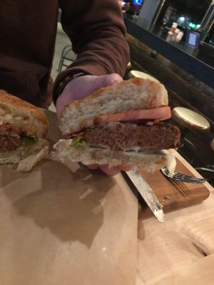 Second nature burger  at Second Nature in San Diego