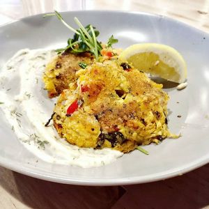 "Crab Cake" at Second Nature in San Diego