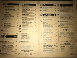 Menu can make vegan upon request at About Eatery in Bangkok