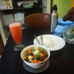 vegetable mix at Padang Vegan in Padangsambian