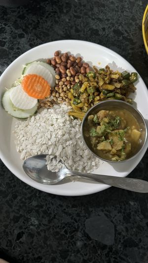 Chiura Set  at Lumbini Sat Saheb Pure Vegetarian Food in Lumbini
