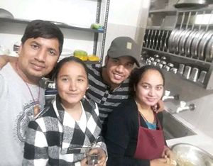 Sat saheb restaurant's owner "Deepak bakhrel das" and family member (workers) its a restaurant with friendly service , delicious food , and favourable price. at Lumbini Sat Saheb Pure Vegetarian Food in Lumbini