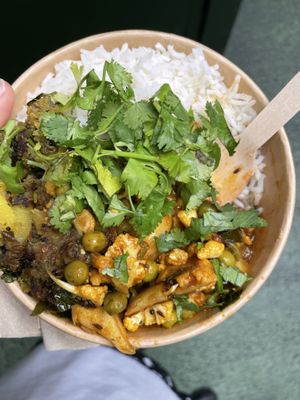 Double thali  at Gujarati Rasoi - Borough Market Food Stall in South East London