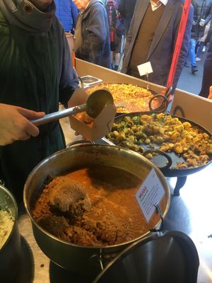 All three options at Gujarati Rasoi - Borough Market Food Stall in South East London