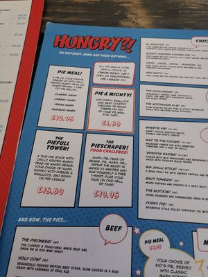 Menu combos at Piecaramba in Southampton