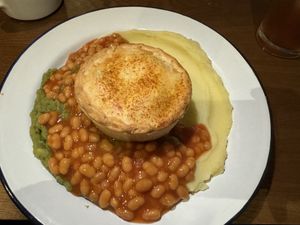 Half / half on sides and bbq jack fruit filling.   at Piecaramba in Southampton