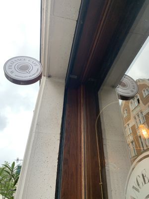 logo at W Filizance Cafe in Poznan