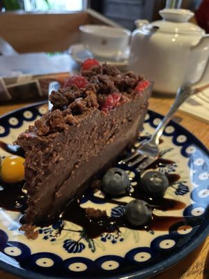 Vegan cake of the day  at W Filizance Cafe in Poznan