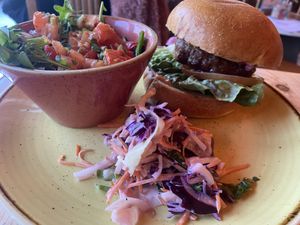 Burger  at Teatro Lounge in Clevedon