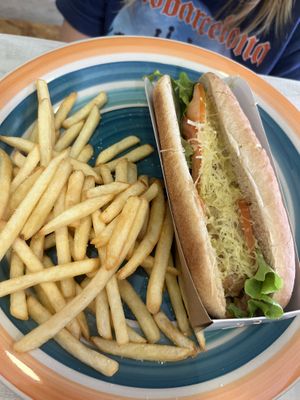 Tofu dog  at Veggie Burger in Vigo