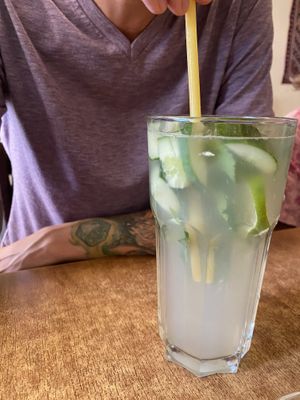 Mint cucumber lemonade  at Die Waffel in Wiesbaden