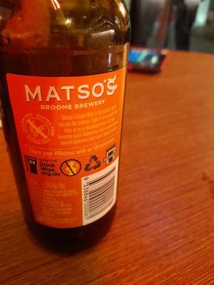 Vegan alco ginger beer at Tatsu in Fortitude Valley